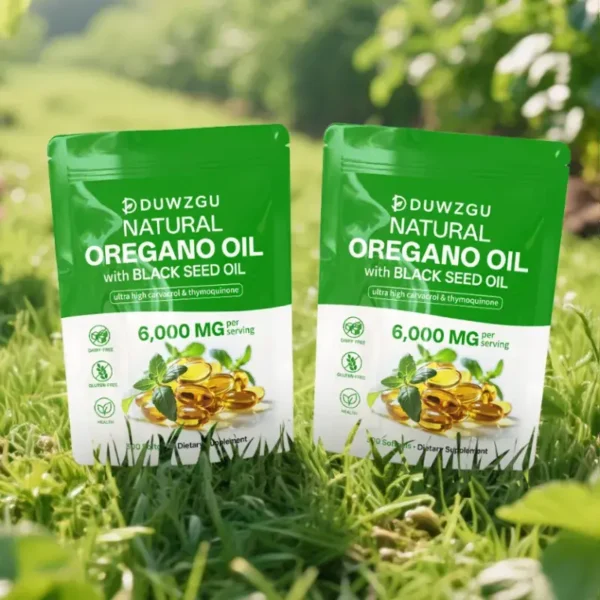 Oregano Oil 6000mg with Black Seed Oil – High Potency Immune Support Supplement (300 Softgels)