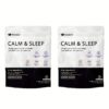 Adaptogenic Tea – Calm & Sleep Drink Mix | Ashwagandha, L-Theanine, Magnesium & Vitamin D | 24 Packets