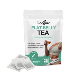 Flat Belly Tea – Aids Digestion, Supports Weight Management & Boosts Metabolism | Cassia Seed & Oolong Tea | 28 Tea Bags