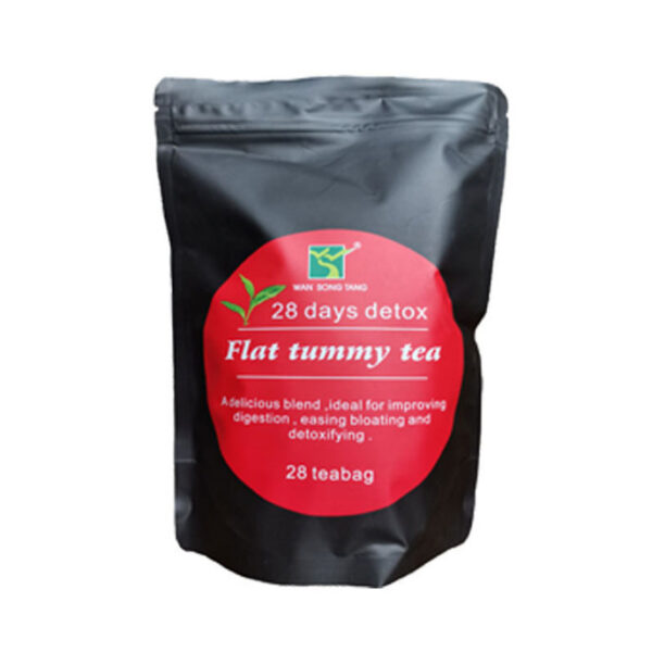 Flat Tummy Detox Tea – 28 Day Cleanse for Bloating Relief, Digestion & Weight Support | Moringa, Cassia Seed, Lotus Leaf & Oolong Tea | 28 Tea Bags