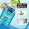Ashwagandha Gummies – Stress Relief, Energy & Relaxation | 300mg Ashwagandha + Vitamin D2 | 60 Gummies