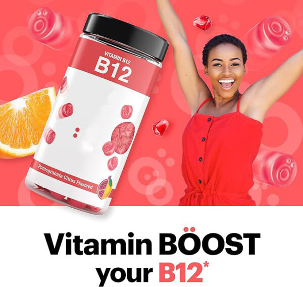 Vitamin B12 Gummies for Energy & Focus Support