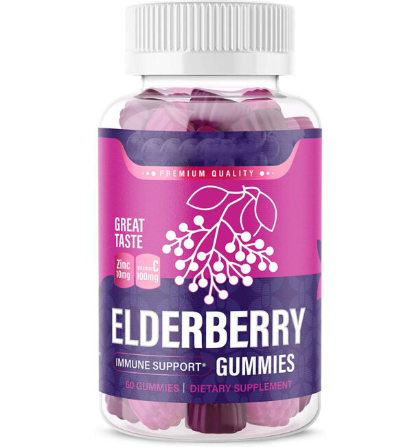 Elderberry Gummies for Kids with Vitamin C & Zinc