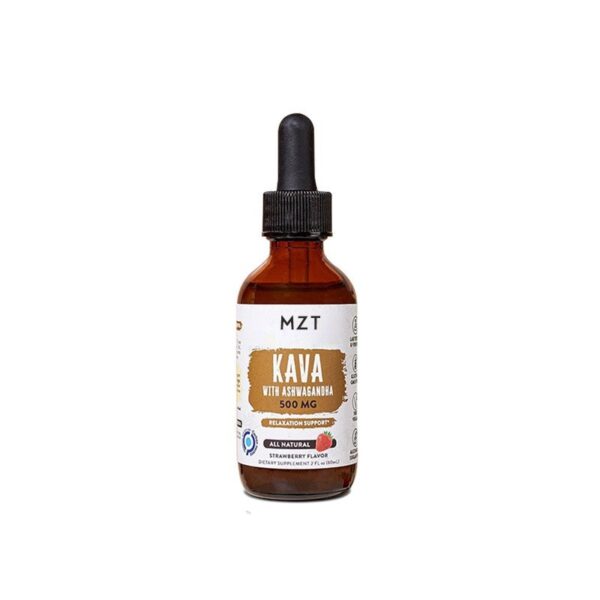 Ashwagandha Drops – Kava & Ashwagandha Relaxation Support | 500mg | Strawberry Flavor | 60ml