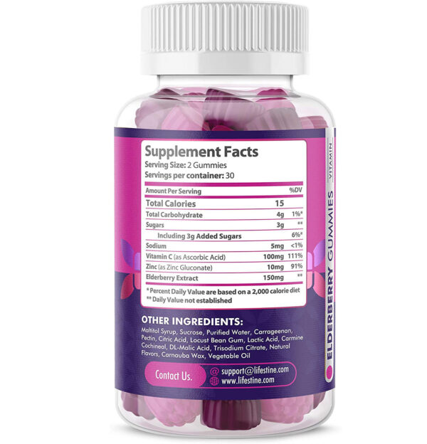 Elderberry Gummies for Kids with Vitamin C & Zinc
