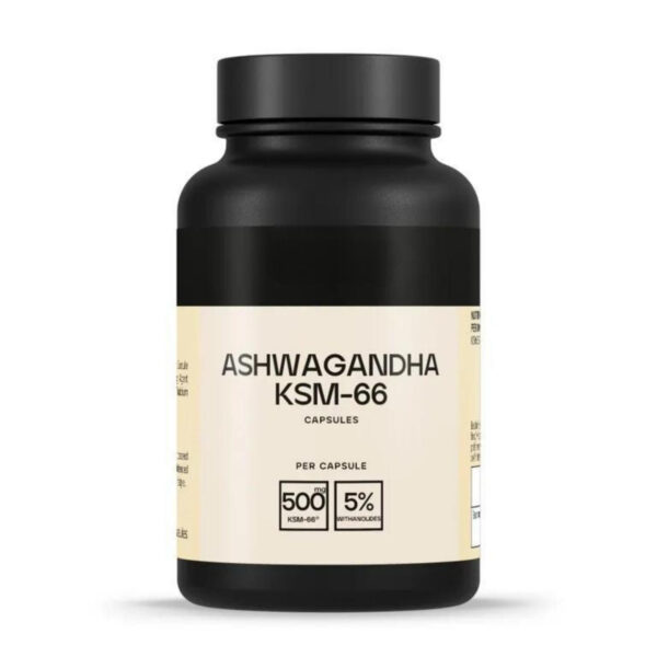 Best Ashwagandha Capsules – KSM-66 500mg | Tumeric, Rhodiola, Ginger & Black Pepper | 60 Capsules