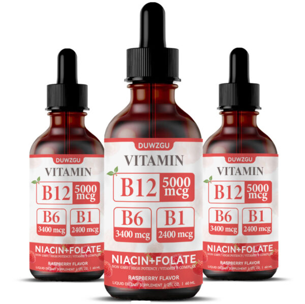 B12 Liquid Drops for Energy Metabolism & Focus Support