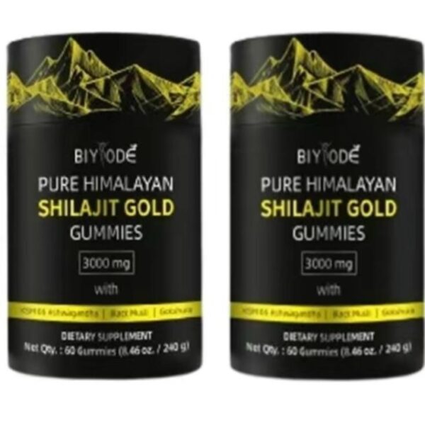 himalayan natural shilajit gummies – 3000mg with Ashwagandha, Black Musli & Gokshura | 60 Gummies